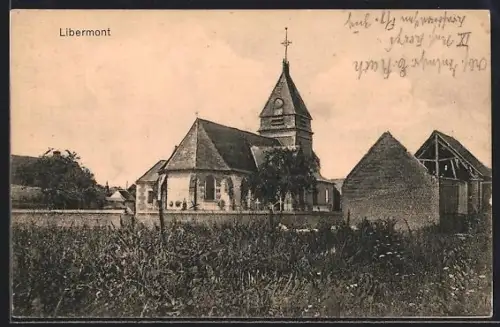 AK Libermont, Église et bâtiments ruraux adjacents