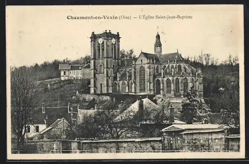 AK Chaumont-en-Vexin /Oise, L`Église Saint-Jean-Baptiste