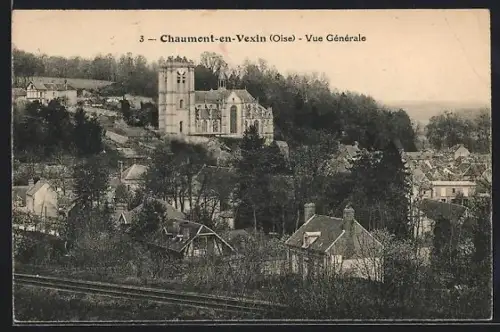 AK Chaumont-en-Vexin /Oise, Vue Générale