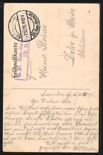 AK Candor, Monument commémoratif 1914-1915 et église du village