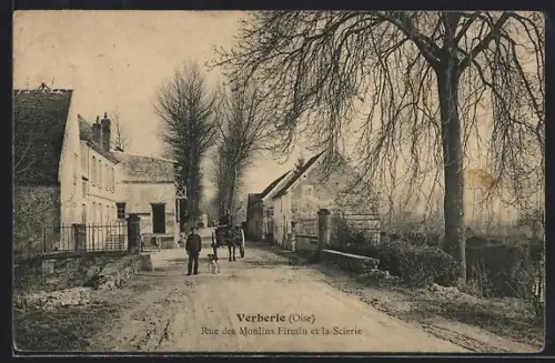 AK Verberie /Oise, Rue des Moulins Firmin et la Scierie
