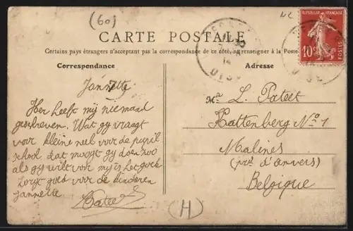 AK Verberie /Oise, Rue des Moulins Firmin et la Scierie