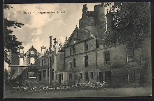 AK Dives, Château incendié