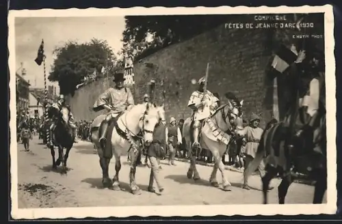 AK Compiègne, Fêtes de Jeanne d`Arc, 1930