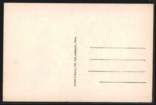 AK Senlis /Oise, Intérieur de l`Hôtel du Point-du-Jour avec décoration murale et mobilier en bois