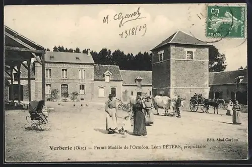 AK Verberie /Oise, Ferme Modèle de l`Ormeton, Léon Péters, propriétaire