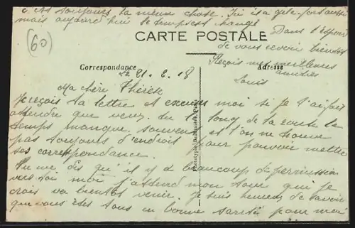 AK Arsy /Oise, Entrée du pays