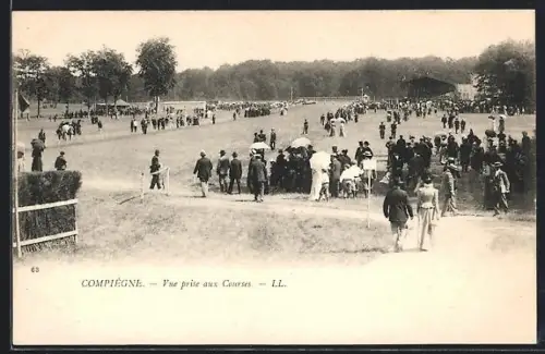 AK Compiègne, Vue prise aux Courses