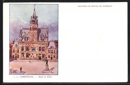 AK Compiègne, Hôtel de Ville
