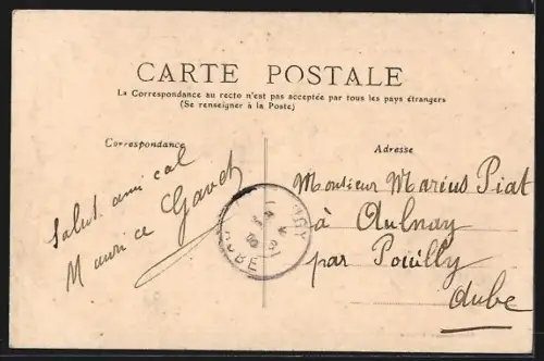 AK St-Vaast-de-Longmont, Rue Pisseuse avec villageois et troupeau de vaches