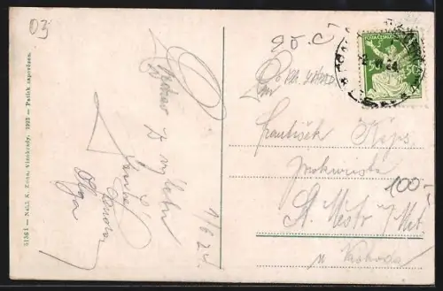 AK Jílové, Teilansicht vom Feld aus