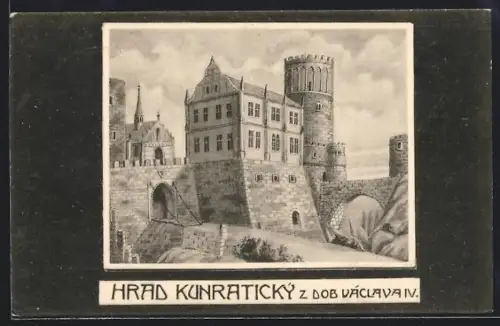 AK Prag / Praha-Kunratice, Hrad