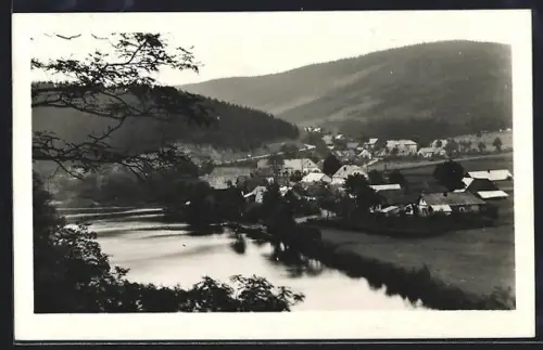 AK Kácov nad Sáz, Panorama