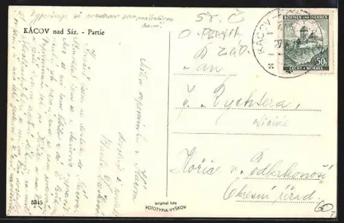 AK Kácov nad Sáz, Panorama