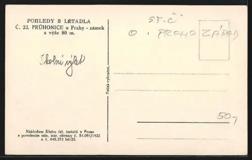 AK Pruhonice, Totale des Schlosses