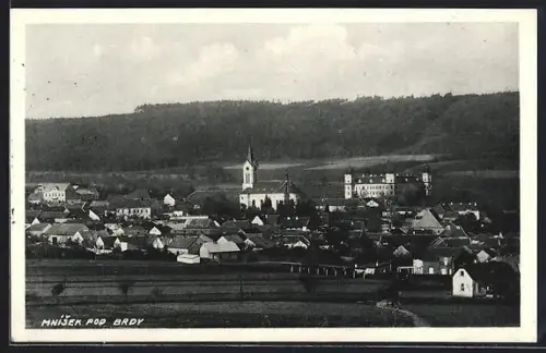 AK Mnisek pod Brdy., Ortsansicht