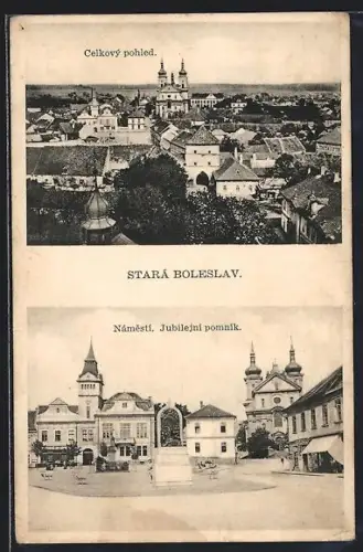 AK Stará Boleslav, Celkový pohled, Námesti, Jubilejní pomnik