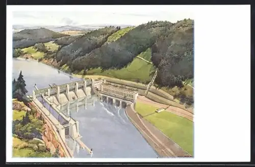 AK Stechovice nad Vltavou, Projekt zdymania a elektrárny