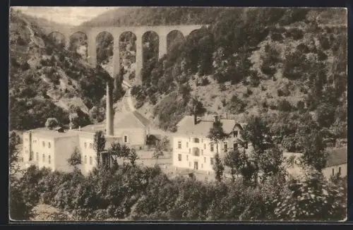 AK Zampach u Jílového, Cástecny pohled, zeleznicni most