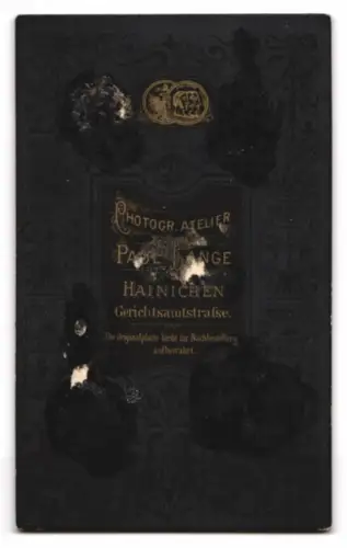 Fotografie Paul Lange, Hainichen, Gerichtsamtstrasse, Frau mit Perlenkette