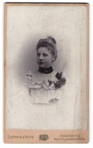 Fotografie Dietrich & Witte, Chemnitz, Poststr. 31, Porträt einer jungen Frau