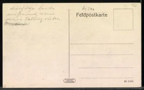 AK Guignicourt, Pont ferroviaire avec camion et piéton sur la route