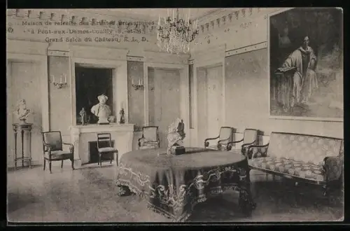 AK Pont-aux-Dames, Grand Salon du Château des Artistes Dramatique
