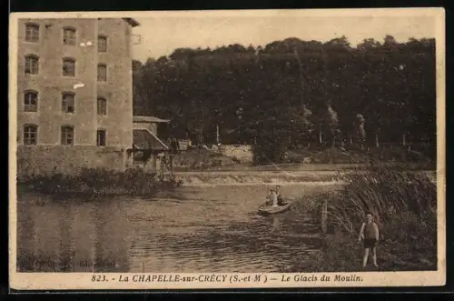 AK La Chapelle-sur-Crécy, Le Glacis du Moulin