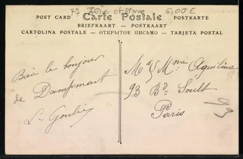 AK Dampmart /Seine-et-Marne, Vue sur l`Église