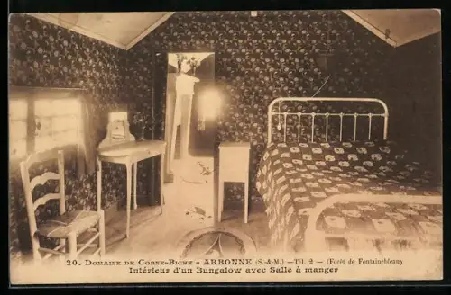 AK Arbonne /S.-&-M., Intérieur d`un Bungalow avec Salle à manger