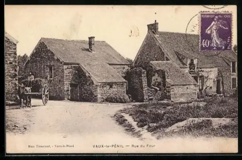AK Vaux-le-Pénil, Rue du Four