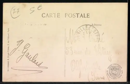 AK Vaux-le-Pénil, Rue du Four