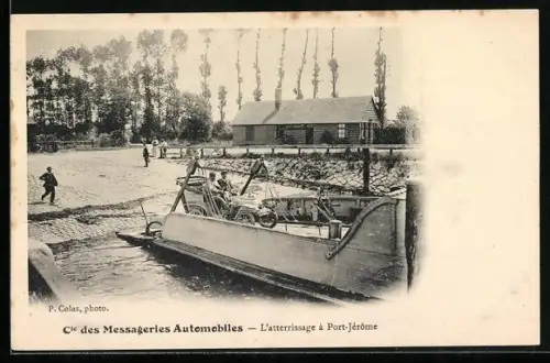 AK Port-Jérôme, L`atterrissage des Messageries Automobiles