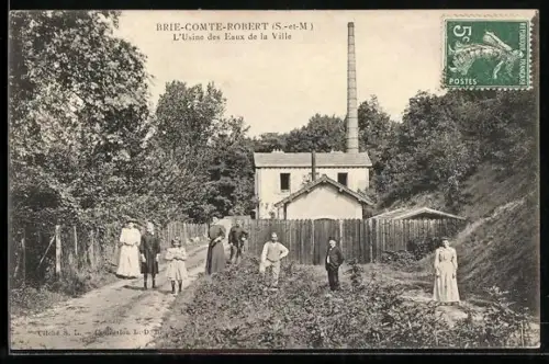 AK Brie-Comte-Robert /S.-et-M., L`Usine des Eaux de la Ville