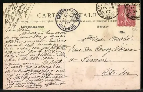 AK Nice, Avenue de la Gare avec tram et immeuble Hôtel Moderne