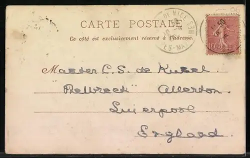 AK Nice, Intérieur du café Rumpelmayer avec tables et chaises élégantes