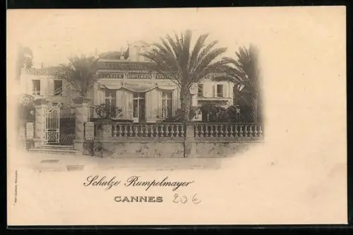AK Cannes, Villa Schulze Rumpelmayer