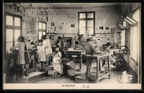 AK Nice /A.-M., L`Atelier au Domaine de l`Étoile, Centre de l`Entraide Fraternelle Internationale