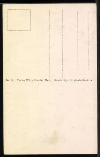 AK Viéville-en-Haye, L`église endommagée par les tirs