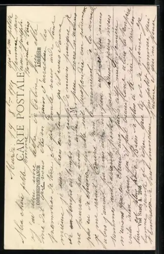 AK Neuviller, Église bombardée, Vue intérieure