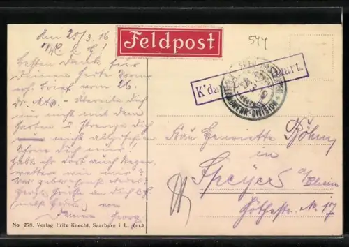 AK Amenoncourt, Vue du village avec route principale et bâtiments anciens