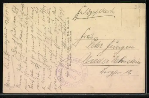 AK Thiaucourt, Pont détruit par les Francais lors de leur retraite