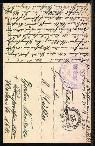 AK Nonhigny, Vue des ruines après la destruction de la ville