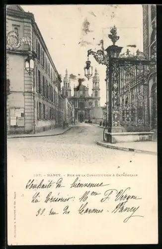 AK Nancy, Rue de la Constitution à Cathédrale
