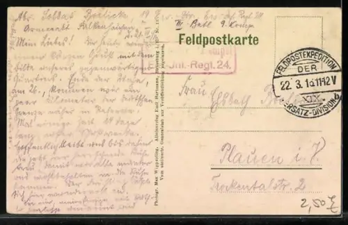 AK Barbas, Scène de rue avec soldats et chariot de foin