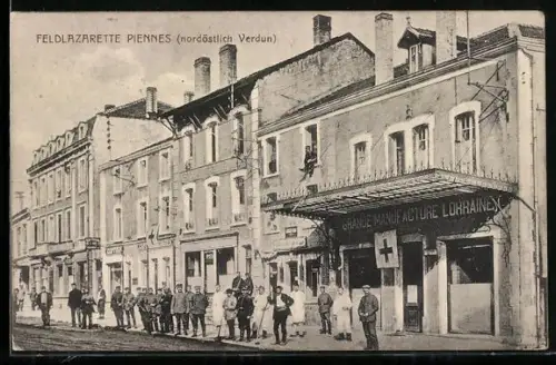 AK Piennes, Hôpital de campagne à Grande Manufacture Lorraine