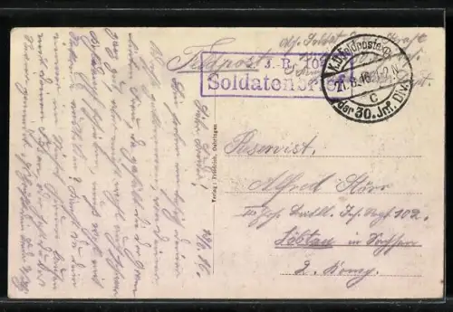 AK Piennes, Hôpital de campagne à Grande Manufacture Lorraine