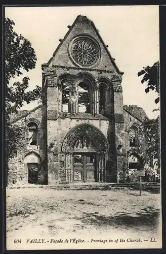 AK Vailly, Facade de l`Église