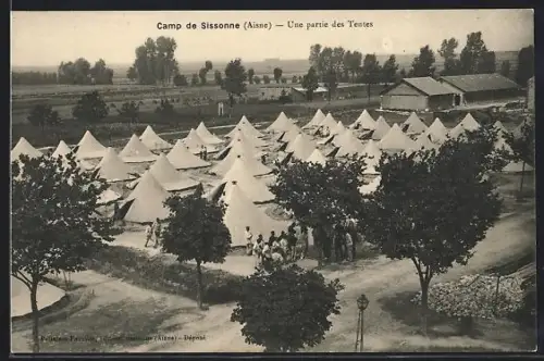 AK Sissonne /Aisne, Une partie des Tentes