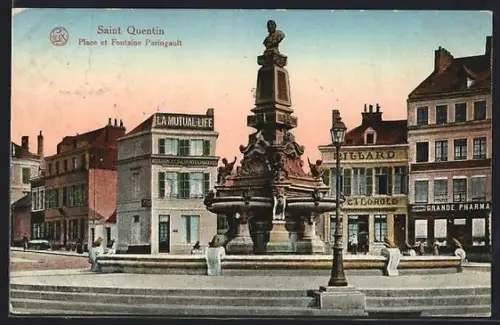 AK Saint Quentin, Place et Fontaine Paringault